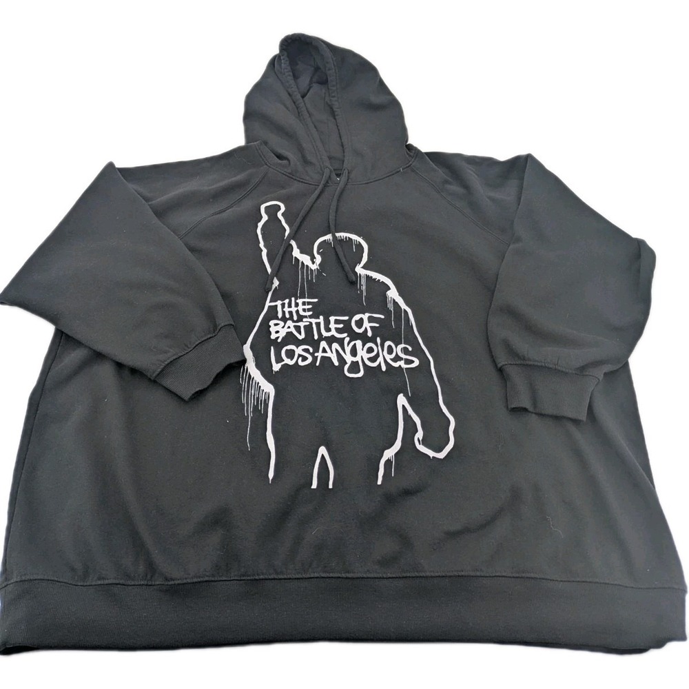 Rage Against The Machine RATM Black Graphic Pullover Hoodie Sweatshirt Size XXL‎